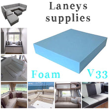 Carica l'immagine nel visualizzatore di Gallery, V33 Blue Upholstery Foam - FIRM - Cut to Size - All sizes available