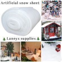 Load image into Gallery viewer, Artificial Fake Snow Blanket for Christmas Village, Nativity, Arts &amp; Crafts, Xmas, Grotto Etc.
