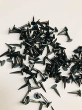 Charger l&#39;image dans la galerie, 10mm (3/8&quot;) Fine Cut Bayonet Upholstery Tacks, ideal for general upholstery work Fine Tacks have a thicker shank and a larger head and are used for fixing open weave materials such as webbing.  
