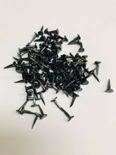 Lade das Bild in den Galerie-Viewer, 10mm (3/8&quot;) Fine Cut Bayonet Upholstery Tacks, ideal for general upholstery work Fine Tacks have a thicker shank and a larger head and are used for fixing open weave materials such as webbing.  
